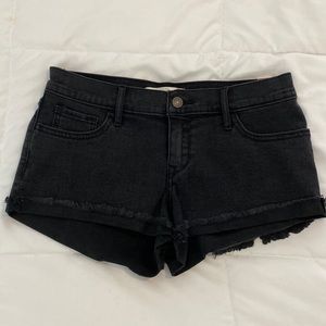 Abercrombie & Fitch Black Denim Shorts- Size 2